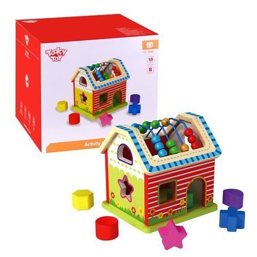 Drewniany DOMEK sorter na Arena.pl