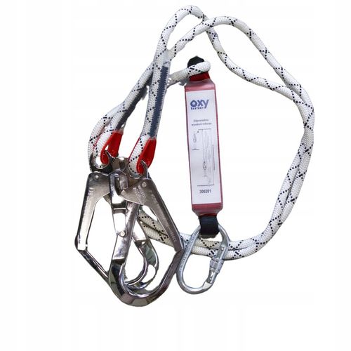 Szelki bezpieczeństwa BHP z AMORTYZATOREM Y - zestaw BASIC + 03 OXYLINE na Arena.pl