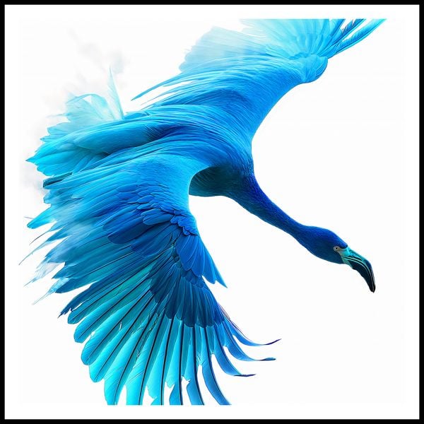 Plakat 80x80cm Błękitny Lot zdjęcie 3