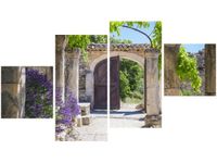 90CM 160 OBRAZ 4 ELEM STARE OPACTWO ST HILAIRE ŚCIENNY