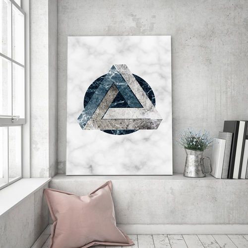 Deco Panel, Abstrakcja geometryczna - marmur 40x60 na Arena.pl