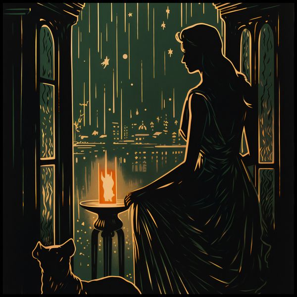 Plakat 100x100cm Nocne Szeptanie zdjęcie 2