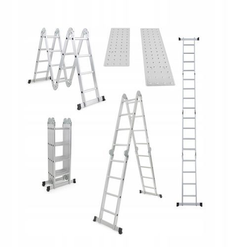 DRABINA aluminiowa składana przegubowa wielofunkcyjna 4x4 + podest na Arena.pl
