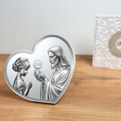 PAMIĄTKA PIERWSZEJ KOMUNII ŚWIĘTEJ OBRAZEK PREZENT NA KOMUNIĘ Z GRAWEREM na Arena.pl