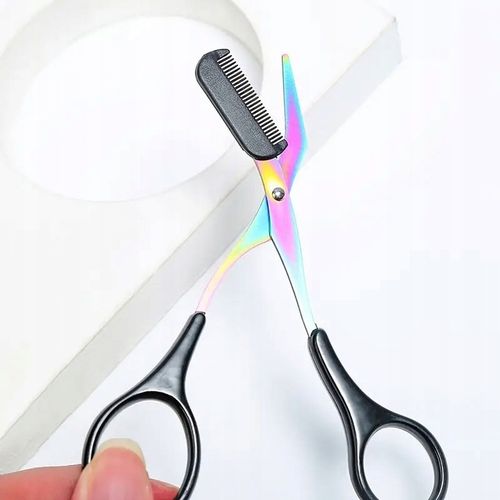 Nożyczki do przycinania brwi z grzebieniem Regulacja stylu przycinania brwi na Arena.pl