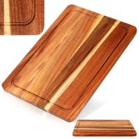 Deska Akacjowa Drewniana Kuchenna do Krojenia Serwowania 37x25 cm