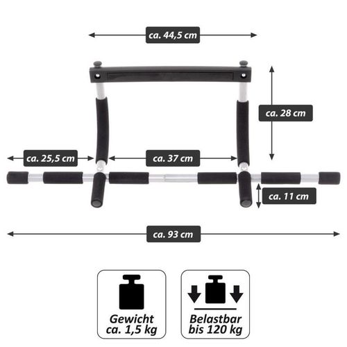 MAXIVA Samonośny drążek, srebrny, 93 x 28 cm na Arena.pl