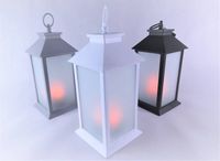 latarnia ozdobna led lampion 34 x 13,5 x 13,5 cm
