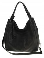 Tommasini Torebka Damska Listonoszka Duża Torba Shopper Worek 2692 Czarna