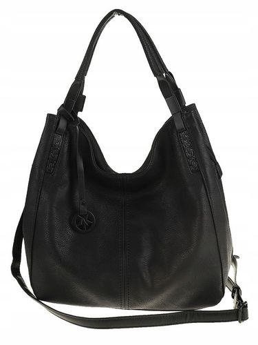 Tommasini Torebka Damska Listonoszka Duża Torba Shopper Worek 2692 Czarna na Arena.pl