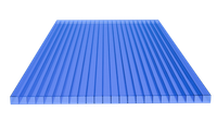 Poliwęglan komorowy 2000x700, niebieski 6 mm na wymiar