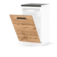 Szafka Kuchenna Front Do Zabudowy Zmywarki 45cm Blande Biały Dąb Wotan