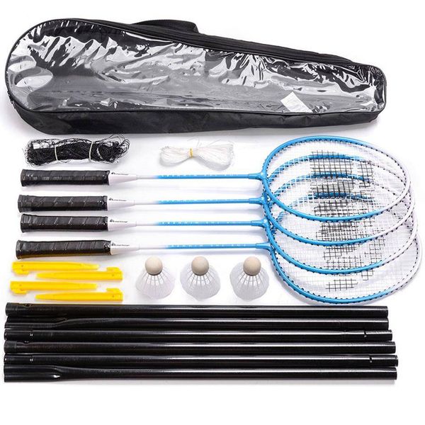Zestaw do badmintona Meteor Motion 4 niebiesko-biały 20077 zdjęcie 1