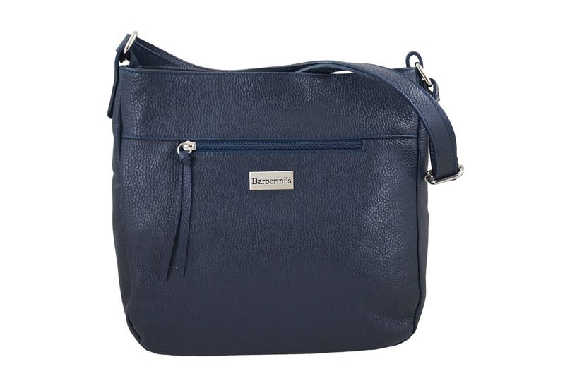 Torebka codzienna skórzana damska - Granatowa zdjęcie 3