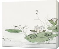 Obraz 70x60cm Nartniki w Stawie Morimoto Toko Japoński Vintage do Salonu