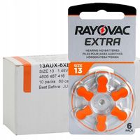 Rayovac Extra 13 EMF PR48 Baterie słuchowe 60 szt.