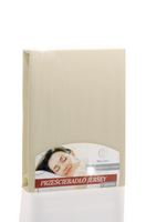 Prześcieradło jersey z gumką Miss Lucy 220x200 cm ecru 100% bawełna
