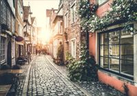 FOTOTAPETA uliczka przejście Grecka 3D 300x210