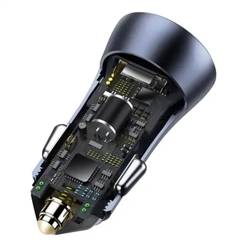 ładowarka samochodowa baseus golden contactor pro, usb + usb-c na Arena.pl