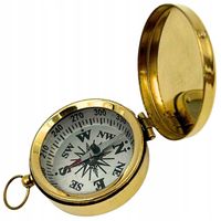 Mosiężny kompas z zamykaną pokrywą - idealny na prezent - NC1591