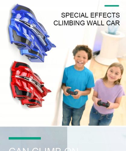 Samochód jeżdżący po ścianie i suficie czerwony RC zdalnie sterowany na Arena.pl