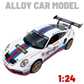 METALOWY MODEL SAMOCHODU Porsche 911 GT3 RSR 1:24 DŹWIĘK NAPĘD PREZENT