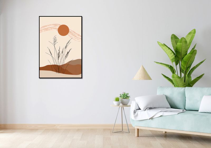 Plakat 68x98cm Złote Źdźbła zdjęcie 4