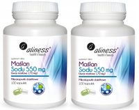 Aliness Maślan sodu 550mg VEGE Układ pokarmowy Stany zapalne Okrężnica