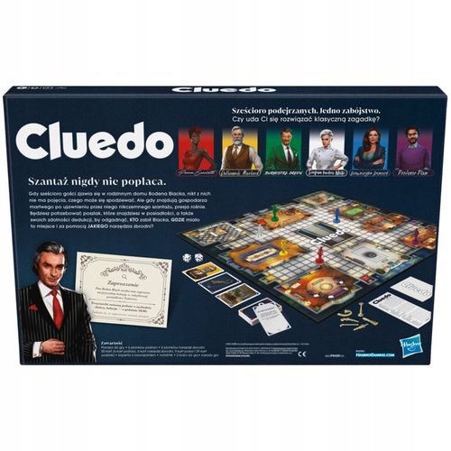 Hasbro Gra detektywistyczna planszowa Cluedo Nowa Polska Wersja F6420 na Arena.pl