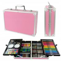 DUŻY ZESTAW ARTYSTYCZNY DLA DZIECI WALIZKA SZKOLNY MALOWANIA DZIEŃ DZIECKA