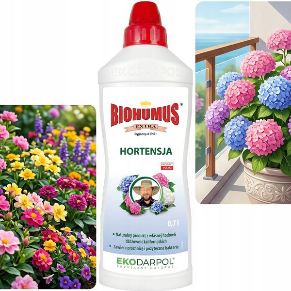 EKODARPOL BIOHUMUS EXTRA Hortensja 0,7L zdjęcie 13