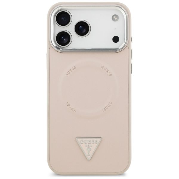 Etui Guess Triangle Logo MagSafe do iPhone 17 Pro Max różowy zdjęcie 3