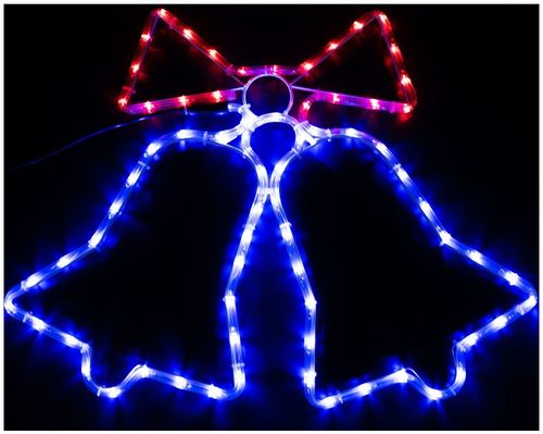 Lampki LED Czerwone Niebieskie Zewnętrzne Świąteczne Dzwonki Choinkowe IP44 na Arena.pl