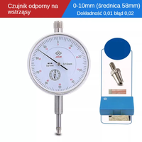 Czujnik zegarowy- CNC- CZUJNIK ZEGAROWY 0- 10/0,01MM błąd do 0.02mm