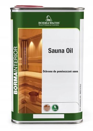 OLEJ DO IMPREGNACJI DREWNA W SAUNIE BORMA WACHS SAUNA OIL 1L na Arena.pl