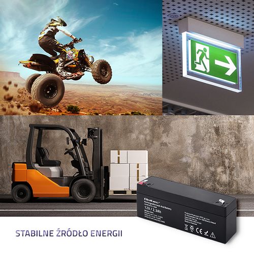 Qoltec Akumulator AGM | 12V | 2.3Ah | max. 34.5A na Arena.pl