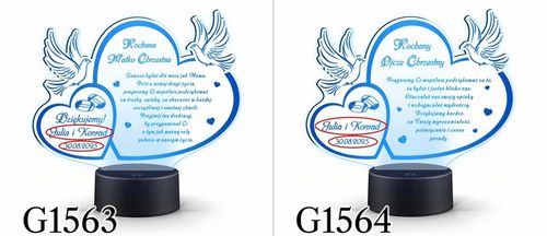 PODZIĘKOWANIA DLA RODZICÓW Świadków PREZENT na ŚLUB WESELE z TWOIM GRAWERem na Arena.pl