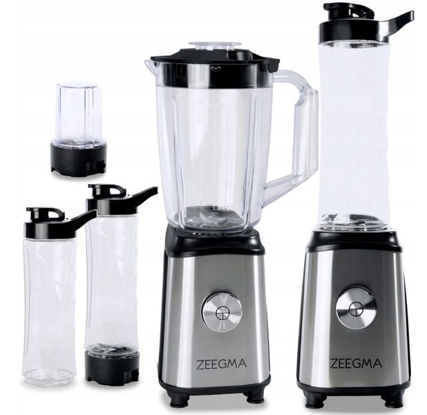 Blender kielichowy Zeegma 4w1 Bidon Młynek Mikser zdjęcie 1