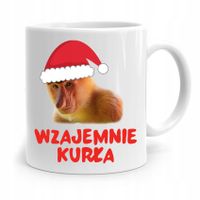 Kubek Świąteczny Prezent Pod Choinkę Na Mikołaja Z Nadrukiem Ze Zdjęciem