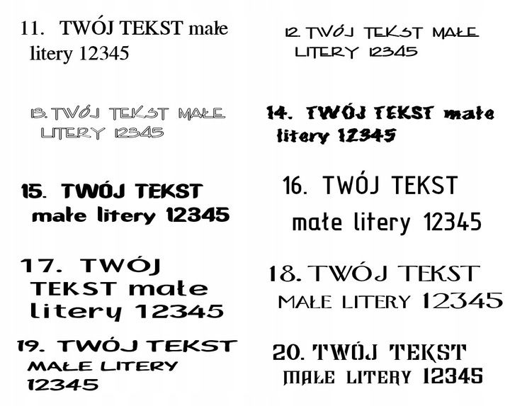 KOSZULKA Z WŁASNYM NADRUKIEM NAPIS LOGO TEKST 4XL zdjęcie 6