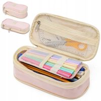 Piórnik szkolny dla dziewczynki wielofunkcyjny rozkładany różowy ZAGATTO