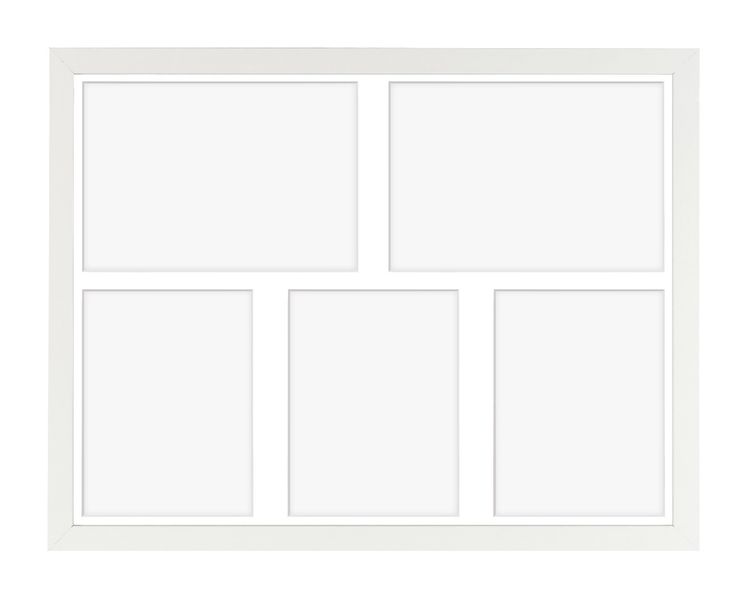 Ramka na 5 zdjęć Hekla 40x50x5 MDF galeria zdjęć biały 1szt. zdjęcie 2