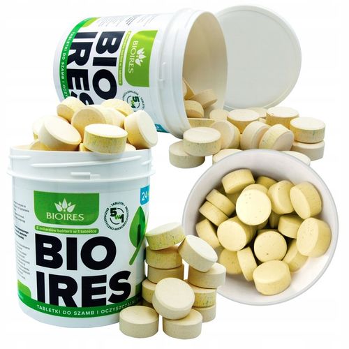 TABLETKI BAKTERIE DO SZAMBA OCZYSZCZALNI BIOIRES TABS PREPARAT NA ROK na Arena.pl