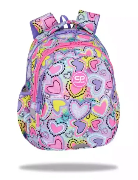 Plecak 2-komorowy Coolpack Jerry Pastel Hearts zdjęcie 1