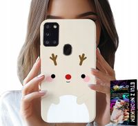 ETUI DO SAMSUNG GALAXY A21s - RENIFEREK, RENIFER, ŚWIĄTECZNE WZORY
