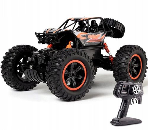 SAMOCHÓD ZDALNIE STEROWANY MONSTER AUTO RC 4X4 KOŁA XXL + PILOT AKUMULATOR na Arena.pl