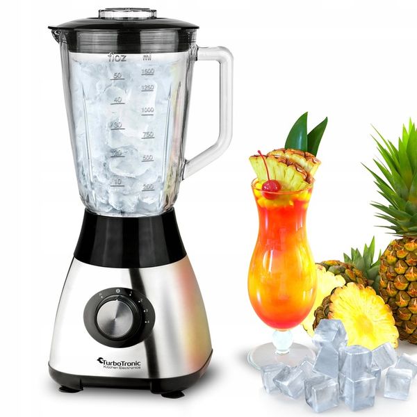 BLENDER KIELICHOWY SZKLANY DO KOKTAJLI TURBO GO MAX 1200W KRUSZY LÓD zdjęcie 13