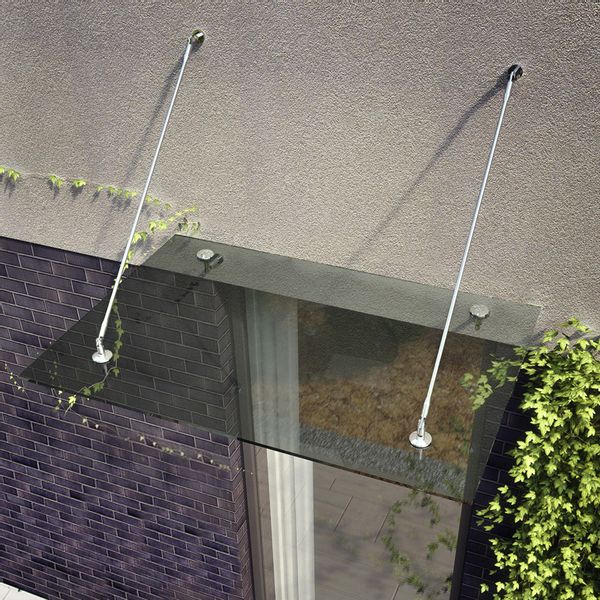 daszek szklany QUBA 150x150 brąz/grafit zdjęcie 1