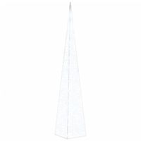 Stożek dekoracyjny, akrylowy, zimne białe LED, 120 cm