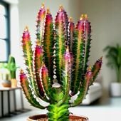 Euphorbia Trigona 'Rubra' - WILCZOMLECZ TRÓJŻEBROWY odporny czerwony